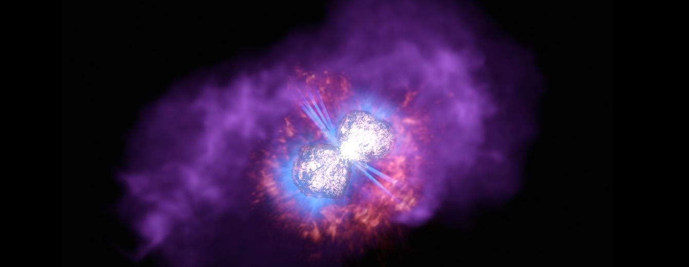 Multiwavelength visualization of gas and dust surrounding the star Eta Carinae